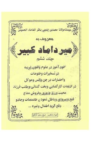 کتاب میرداماد کبیر جلد ششم | جامع‌ترین و کامل‌ترین در حوزه علوم غریبه